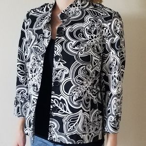 Jones New York abstract floral jacket